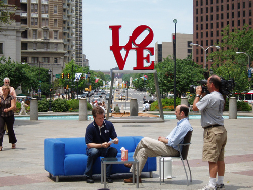 Kleenex at Love Park